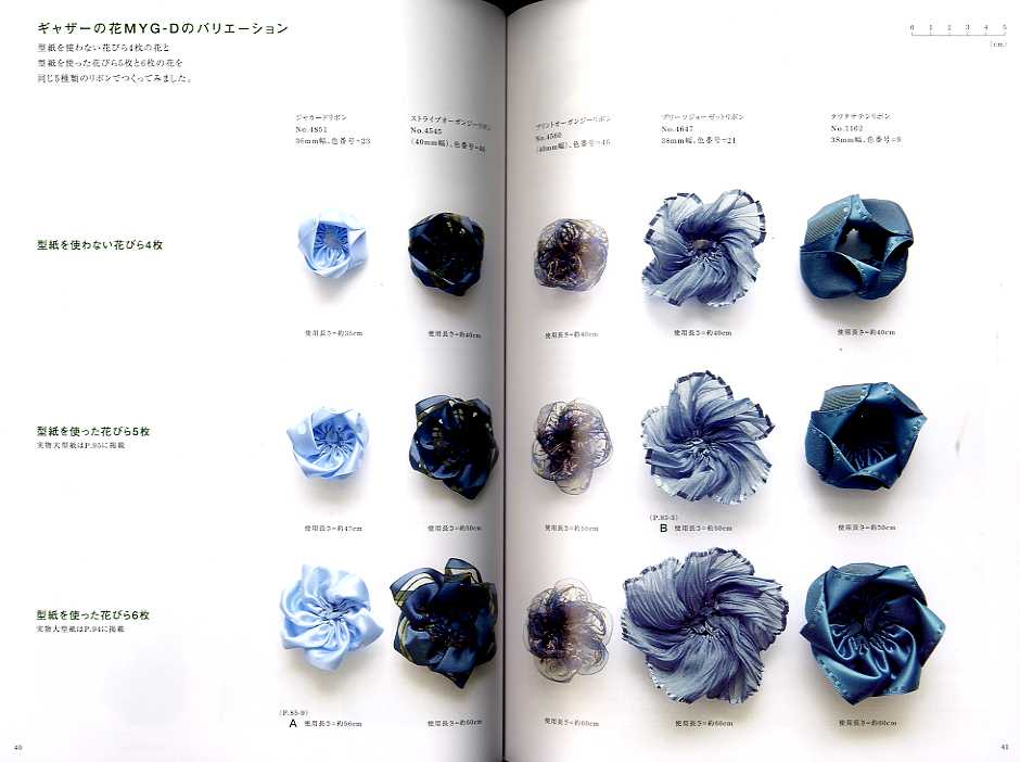 Yukiko Ogura Ribbon-made Flowers. Techniques and variations.